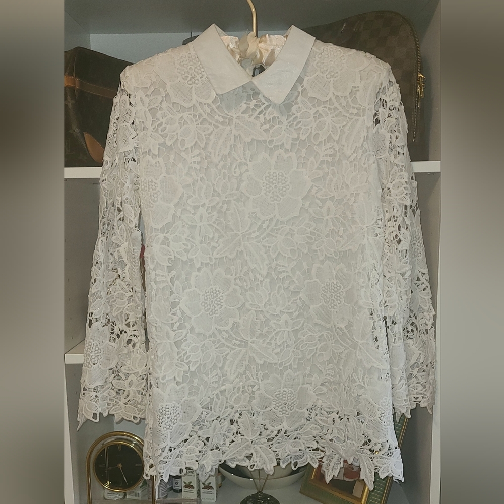 White Lace Blouse